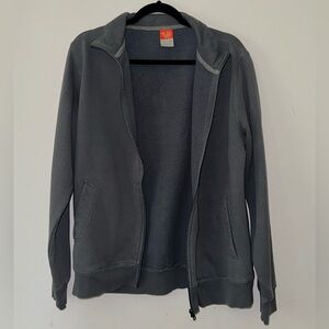 Nike Grey Zip Up Sweatshirt (No Hood)